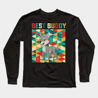 Best Buddy Wolf Long Sleeve T-Shirt